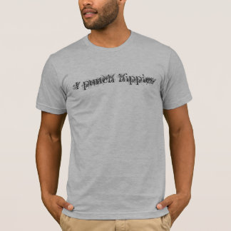 Ik sla hippies t-shirt