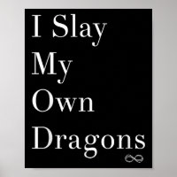 Ik sla mijn eigen draken Motivatie Shirt