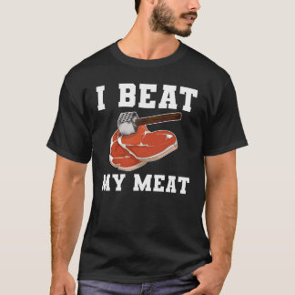Ik sla mijn vlees Steak Hammer T-shirt