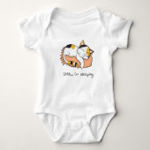 Ik slaap Calico Cat. Romper (Voorkant)