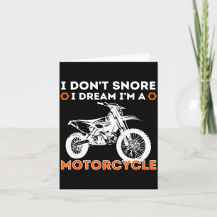 Ik Slaap Niet Ik Droom Dat Ik Een Motorfiets Ben - Bedankkaart