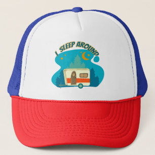Ik slaap rond Camper van Camping Explorer Natuur Trucker Pet
