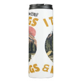 Ik sleep: vrachtwagen, camper, bergkennis thermosbeker (Achterkant)