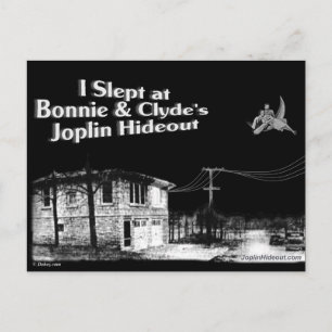 Ik sliep bij Bonnie en Clyde's Joplin Hideout Briefkaart