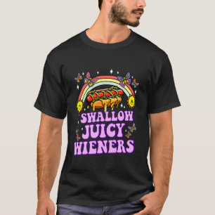 Ik Slik Sappige Wiener Grappige Ongeschikte Volwas T-shirt