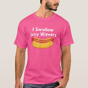 Ik slik sappige Wieners 4 juli Grappige Joke Sarca T-shirt