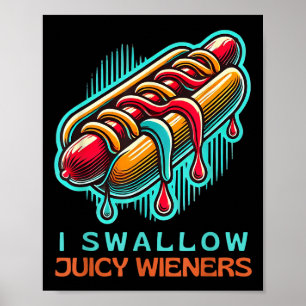Ik slik sappige wijnboeren volwassen humor ondeuge poster