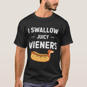 Ik Slik Sappige Worstjes Grappige Grap Hond Liefhe T-shirt
