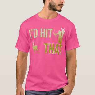 Ik sloeg die boog op jacht hertenjager grappig boo t-shirt