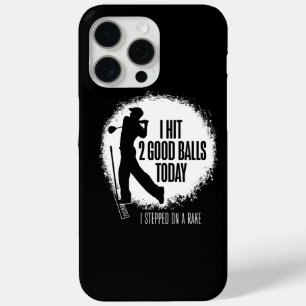 Ik sloeg vandaag 2 goede ballen - grappige golf iPhone 15 pro max hoesje