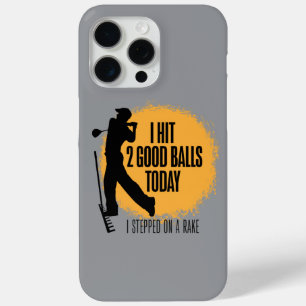 Ik sloeg vandaag 2 goede ballen - grappige golf iPhone 15 pro max hoesje