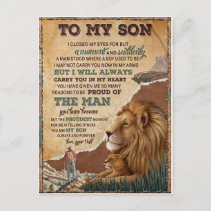 Ik sloot mijn ogen af voor maar een moment - papa briefkaart