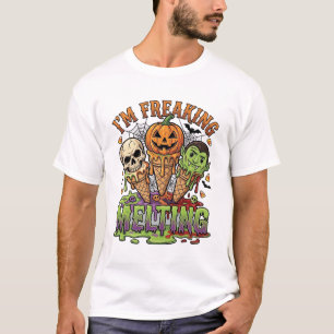 Ik Smelt Halloween Ijs Schedel Pomp T-shirt