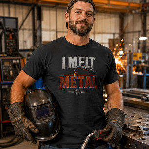 Ik Smelt Metaal Lasser T-shirt Grappige Lasser Tee