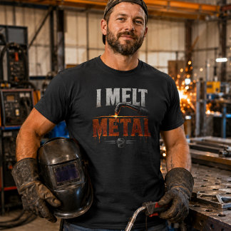 Ik Smelt Metaal Lasser T-shirt Grappige Lasser Tee