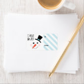 Ik smelt voor jou | Frosty Jolly Sneeuwman Kerstmi Etiket (Insitu)