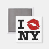 Ik "smooch" New York magneten (Voorkant / Achterkant)