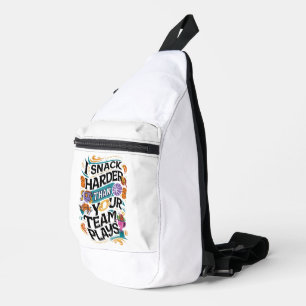 IK SNACK HARDER DAN JE TEAM SPEELT SLING BAG