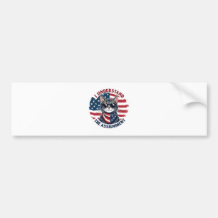 Ik snap de opdracht Harris Walz kattenvrouw Bumpersticker