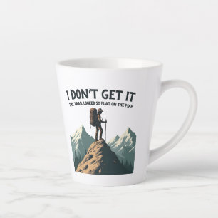 Ik snap het niet Het pad leek zo vlak Wandelen Latte Mok
