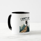 Ik snap het niet Het pad leek zo vlak Wandelen Mok (Voorkant links)