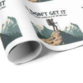 Ik snap niet dat het pad er zo plat uitzag cadeaupapier (Rol Hoek)