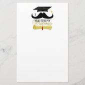 Ik snor je voor mijn Diploma met Afstudeerhoed Briefpapier (Voorkant)