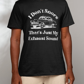 Ik snurk niet grappig echtgenoot sarcastische humo t-shirt