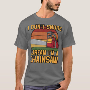 Ik snurk niet ik droom in een grappige afbeelding t-shirt