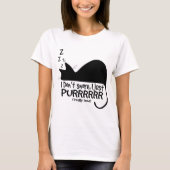 Ik snurk niet, ik spin t-shirt (Voorkant)