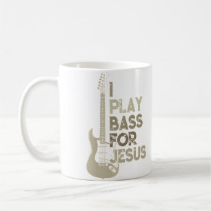 Ik Speel Bas Voor Jezus Christelijke Gitarist Bas Koffiemok