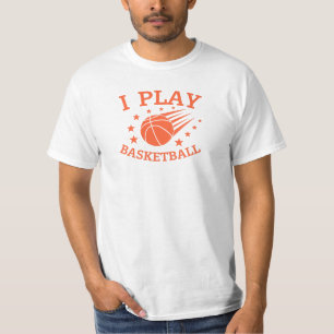 Ik speel basketbal. Sportspeler T-shirt