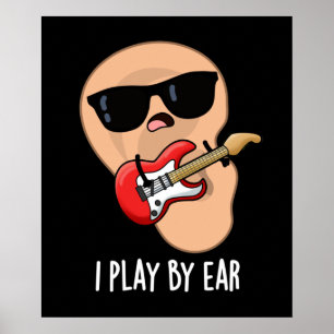 Ik speel bij Ear Funny gitarist Pun Dark BG Poster
