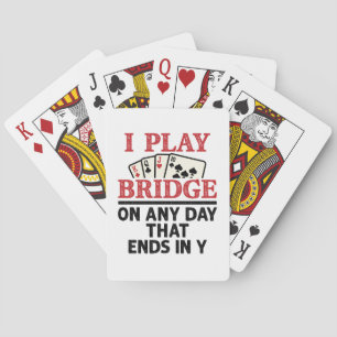 Ik speel Brug op om het even welke dag die in Y ei Pokerkaarten