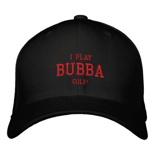 Ik speel Bubba Golf! Geborduurde pet (Voorkant)