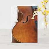 Ik speel Cello Kaart (Gele Bloem)