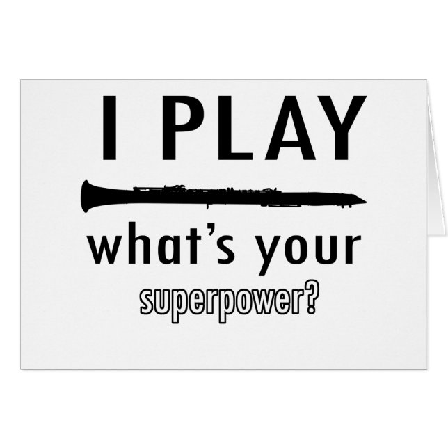 Ik speel Clarinet (Voorkant Horizontaal)