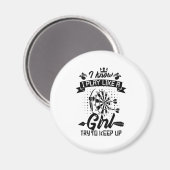 Ik speel dart als een meisje magneet (Voorkant / Achterkant)