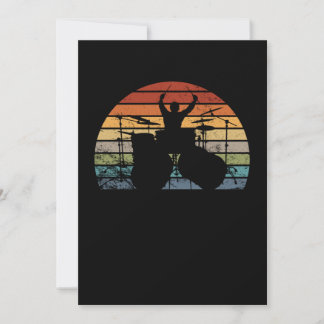 Ik speel de drums bedankkaart