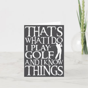 Ik speel golf grappige golf citaat winkel uni-volw kaart