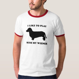 Ik speel graag met mijn vrouw t-shirt
