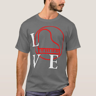 Ik speel graag piano voor pianist muziekliefhebber t-shirt