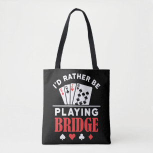 Ik speel liever brug. draagtas