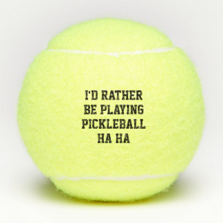 Ik speel liever pickleball grappig geel tennisballen