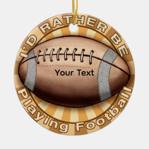 Ik Speel Liever Voetbal Keramisch Ornament