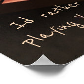 Ik speel liever Xylophone Music Percussion Poster (Hoek)