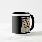 "Ik speel met dode dingen" Paleontologie Fossil Mo Mok (Voorkant rechts)