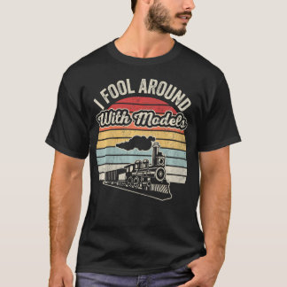 Ik speel met modellen Funny Model Trein T-shirt