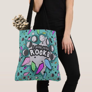 Ik speel met Rocks Canvas tas