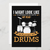Ik speel mijn drums kaart (Voorkant / Achterkant)